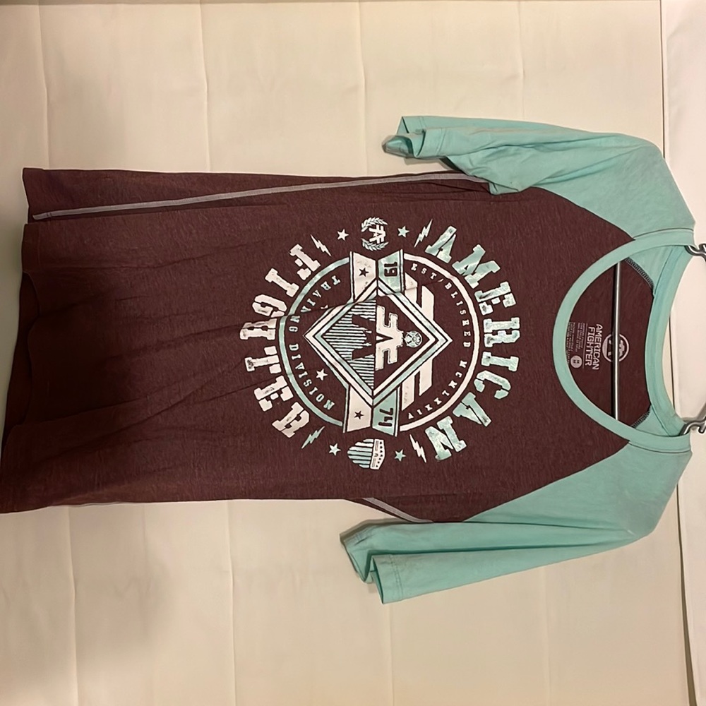 American fighter 1/2 length sleeve t-shirt